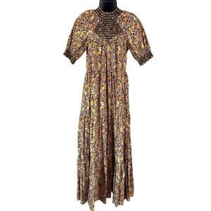 SAYLOR Kirstin Tiered Leopard Print Maxi Dress